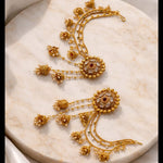 Load image into Gallery viewer, KASHMIRI GOLD TONE EARRINGS