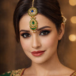 Load image into Gallery viewer, GREEN JADAU MAANG TEEKA