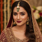 Load image into Gallery viewer, GREEN STONE JADAU MAANG TEEK