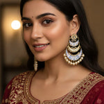 Load image into Gallery viewer, BLUE FEROZA STONE EARRINGS