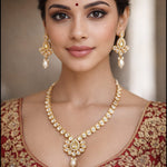 Load image into Gallery viewer, ANTIQUE GOLD PLATED JADAU PENDANT