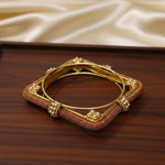 Load image into Gallery viewer, ANTIQUE SQUARE JADAU KADA