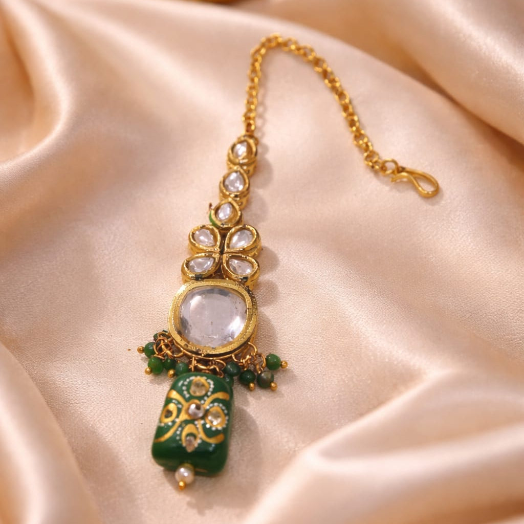 GREEN STONE JADAU MAANG TEEK