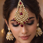 Load image into Gallery viewer, MULTI-STONE JADAU MAANG TEEKA