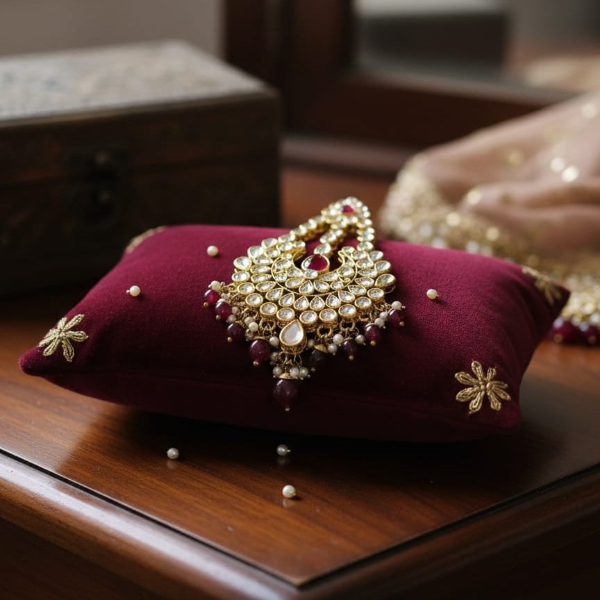 MULTI-STONE JADAU MAANG TEEKA