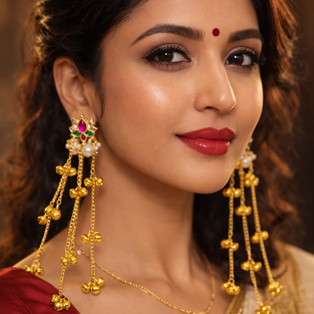 ANTIQUE DRAPE EARRINGS