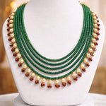 Load image into Gallery viewer, GREEN PEARL DROP NECKLACE