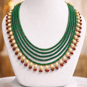 GREEN PEARL DROP NECKLACE