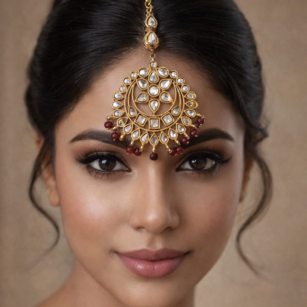 RUSTIC JADAU MAANG TEEKA