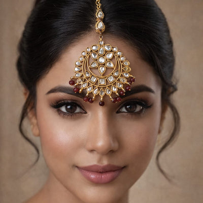 RUSTIC JADAU MAANG TEEKA