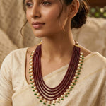 Load image into Gallery viewer, SCARLET PEARL DROP NECKLACE